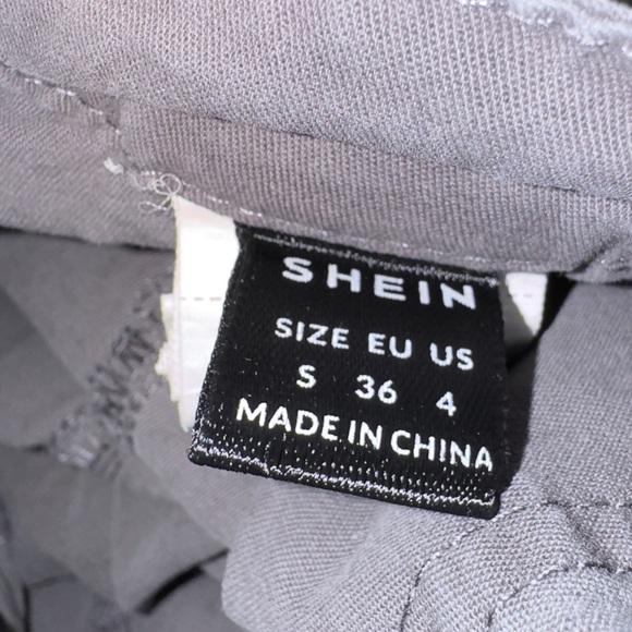 SHEIN Dark Gray Wide Leg Pants Women’s Size Small - Picture 3 of 3